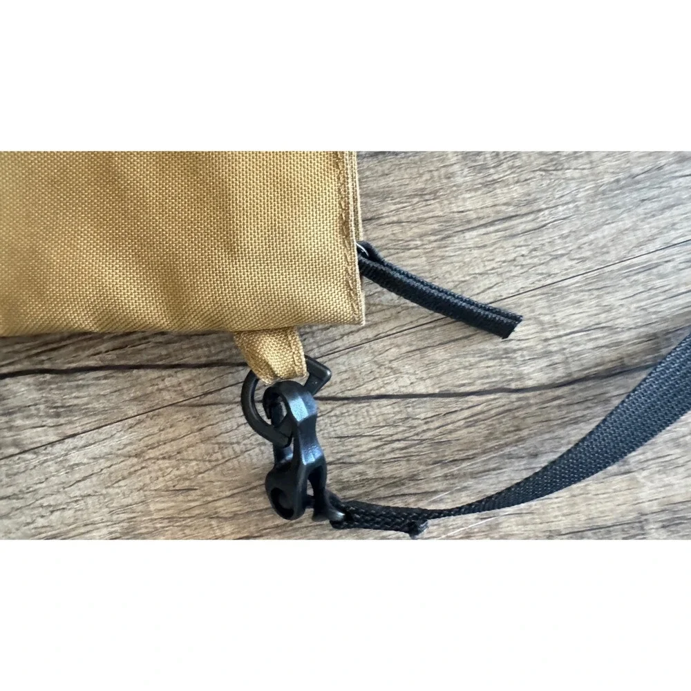 Muji Sacoche Shoulder Bag Mustard Tan Water Repellent Minimalist Crossbody Pouch